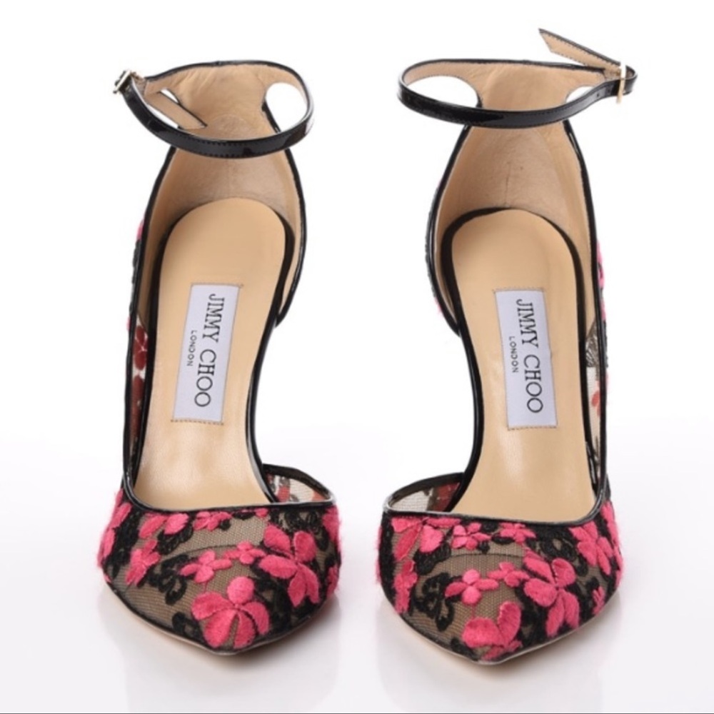 Jimmy Choo Embroidered Heels